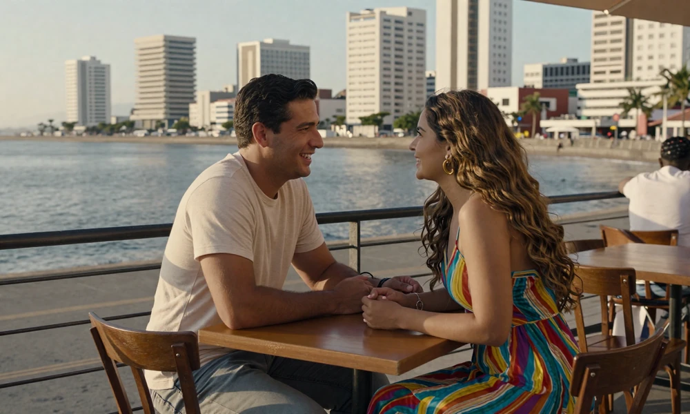 Romantic date at Guayaquil malecon