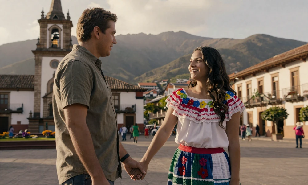 American man dating Colombian woman in Medellín