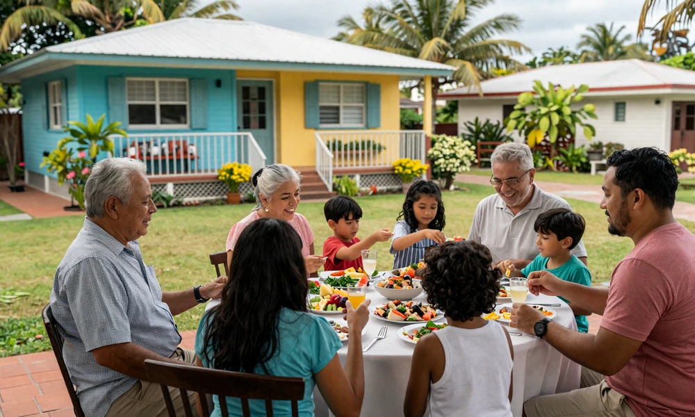Multi-generational Vincentian family Sunday gathering