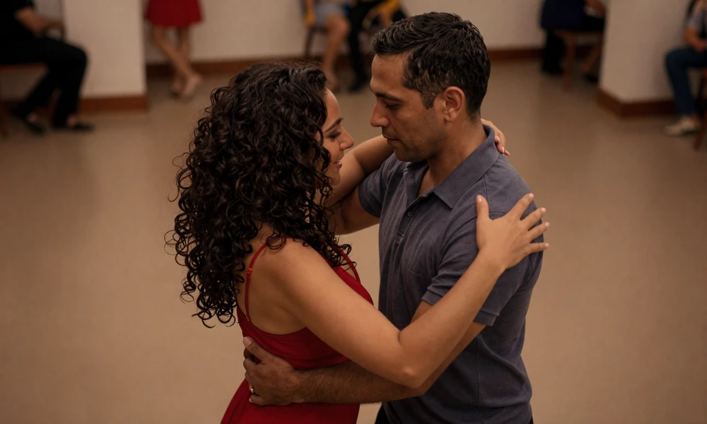 Couple dancing bachata in Dominican Republic